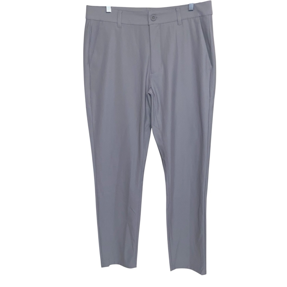 Fresh Clean Threads Pants Mens 32X32 Gray 4-Way Stretch Performance Chino Pocket